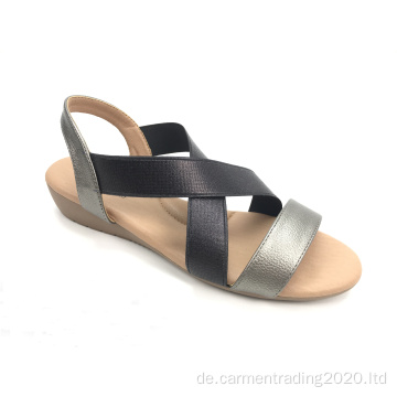 Keilsandalen Sommer Frauen PU Lederschuhe